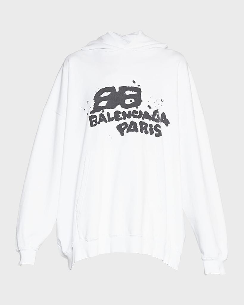 Hand Drawn BB Icon Oversized Hoodie商品第2张图片规格展示