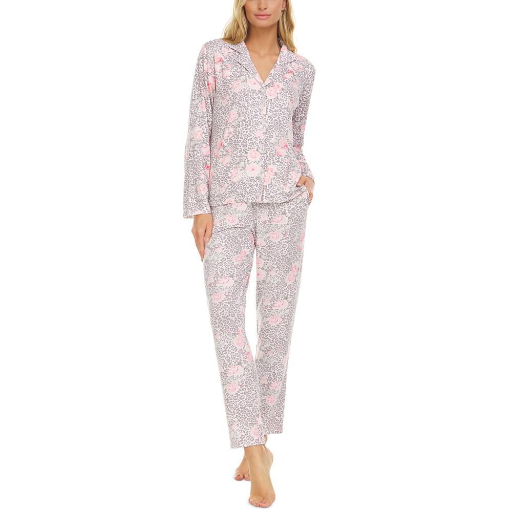 商品Flora Nikrooz|Tammy Notch Collar Top & Pants Pajama Set,价格¥515,第1张图片
