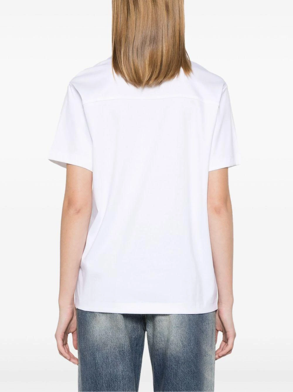 商品Calvin Klein|Calvin Klein 女士T恤 K20K208333YAF 白色,价格¥586,第4张图片详细描述