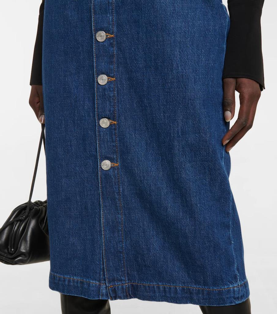 商品FRAME|Le Bardot denim midi skirt,价格¥2046,第7张图片详细描述