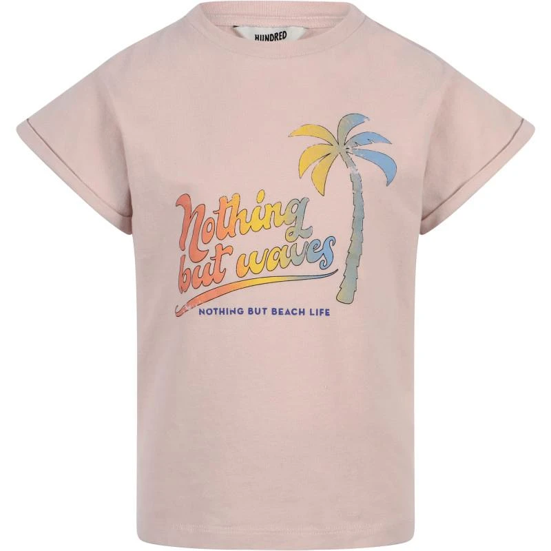 商品Hundred Pieces|Nothing but waves and chilling with bro organic cotton t shirts set in pale pink and blue,价格¥820,第2张图片详细描述