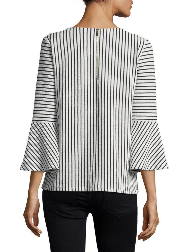 商品Karl Lagerfeld Paris|Textured Stripe Top,价格¥338,第2张图片详细描述