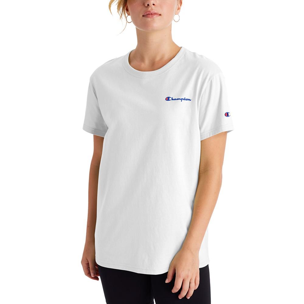 Women's Cotton Logo Boyfriend T-Shirt商品第1张图片规格展示