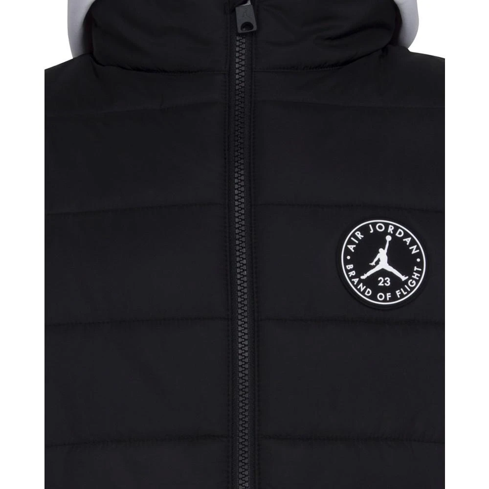 商品Jordan|Big Boys Hooded 2Fer Puffer Jacket, Only at Macy's,价格¥423,第4张图片详细描述