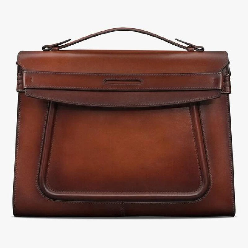 商品Berluti|【预售】 伯鲁提 25春夏 男士 手提包 Andy Messenger Leather Briefcase ANDY__MESSENGER-V2_ML6 ,价格¥35399,第1张图片