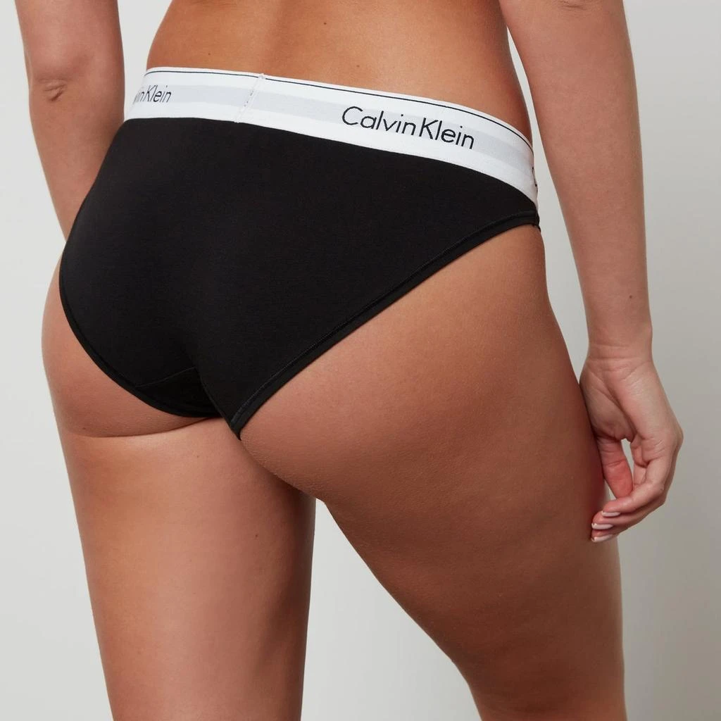 商品Calvin Klein|Calvin Klein Women's Modern Cotton Bikini Briefs - Black,价格¥175,第2张图片详细描述