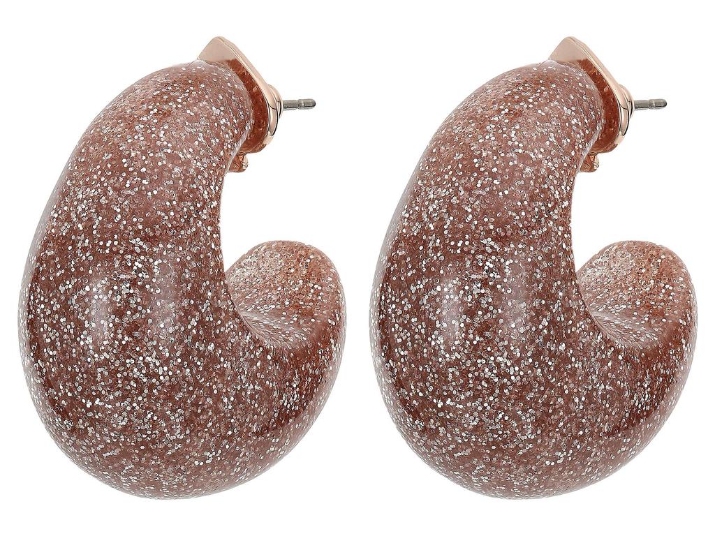 Adore-Ables Glitter Huggies Earrings商品第1张图片规格展示
