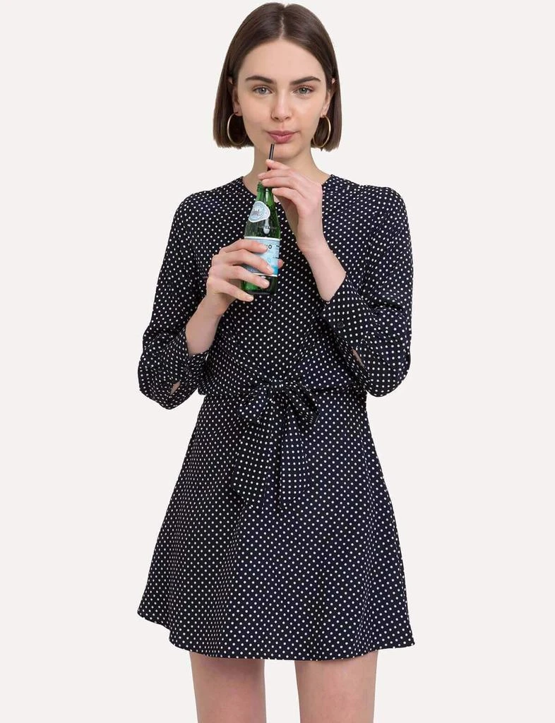 商品Pixie Market|Lima Polka Dot Wrap Tie Front Dress,价格¥444,第5张图片详细描述