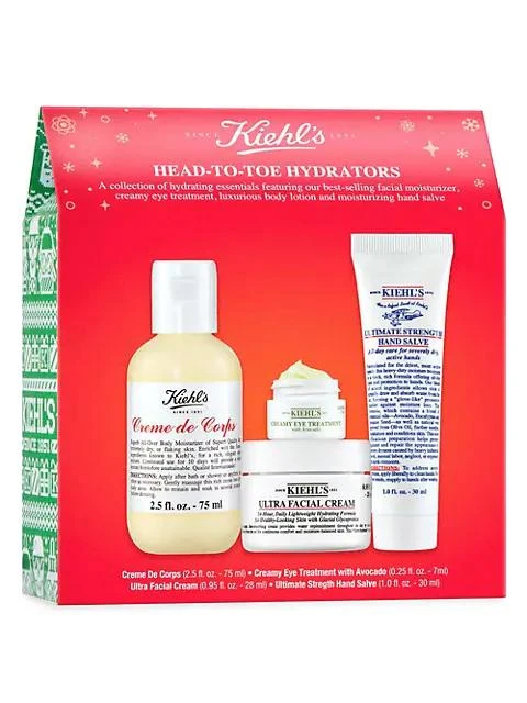 商品Kiehl's|Head-To-Toe Hydrators 4-Piece Set,价格¥192,第1张图片