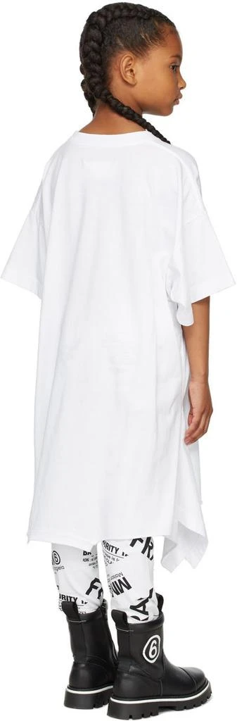 商品MAISON MARGIELA|Kids White Mirrored T-Shirt Dress,价格¥469,第4张图片详细描述