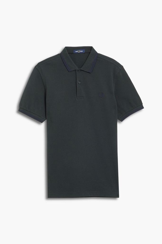 商品Fred Perry|Embroidered cotton-piqué polo shirt,价格¥503,第1张图片