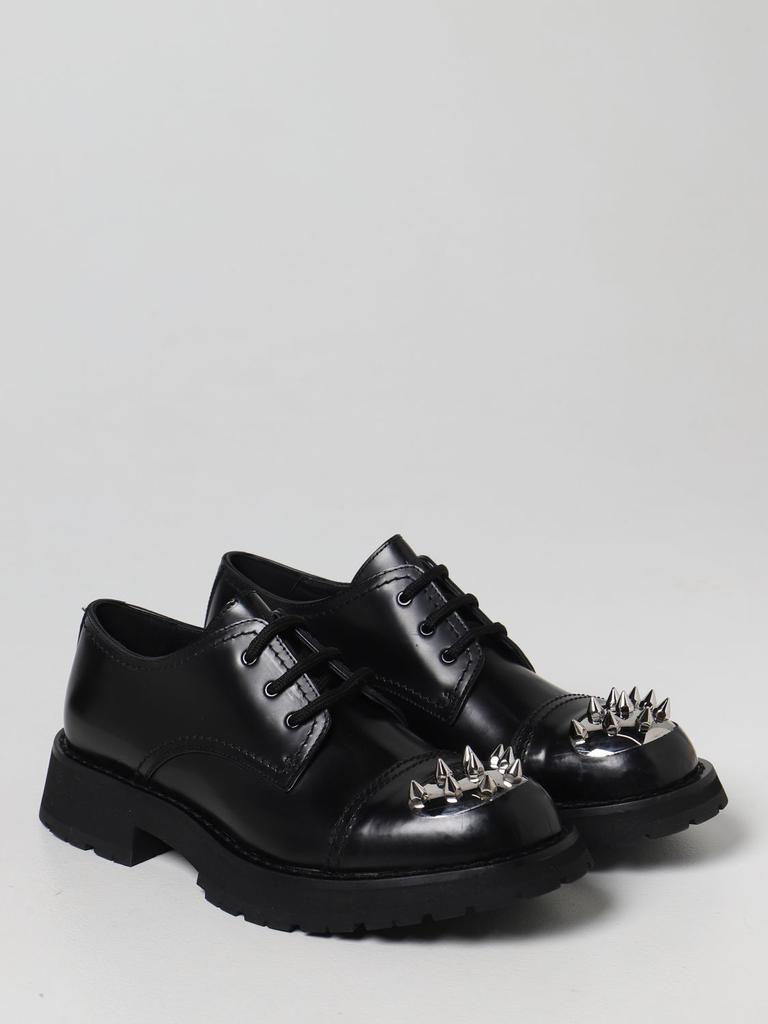 商品Alexander McQueen|Alexander McQueen lace-up leather derby with spikes,价格¥4420,第4张图片详细描述