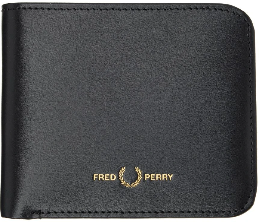 商品Fred Perry|Black Stamped Bifold Wallet,价格¥433,第1张图片