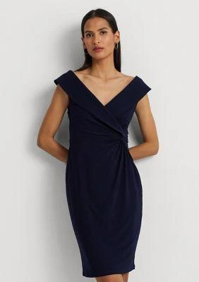 Ralph Lauren Jersey Off The Shoulder Cocktail Dress 商品