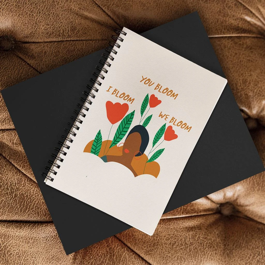 商品DENY Designs|Oris Eddu We Bloom Together Notebook,价格¥169,第3张图片详细描述