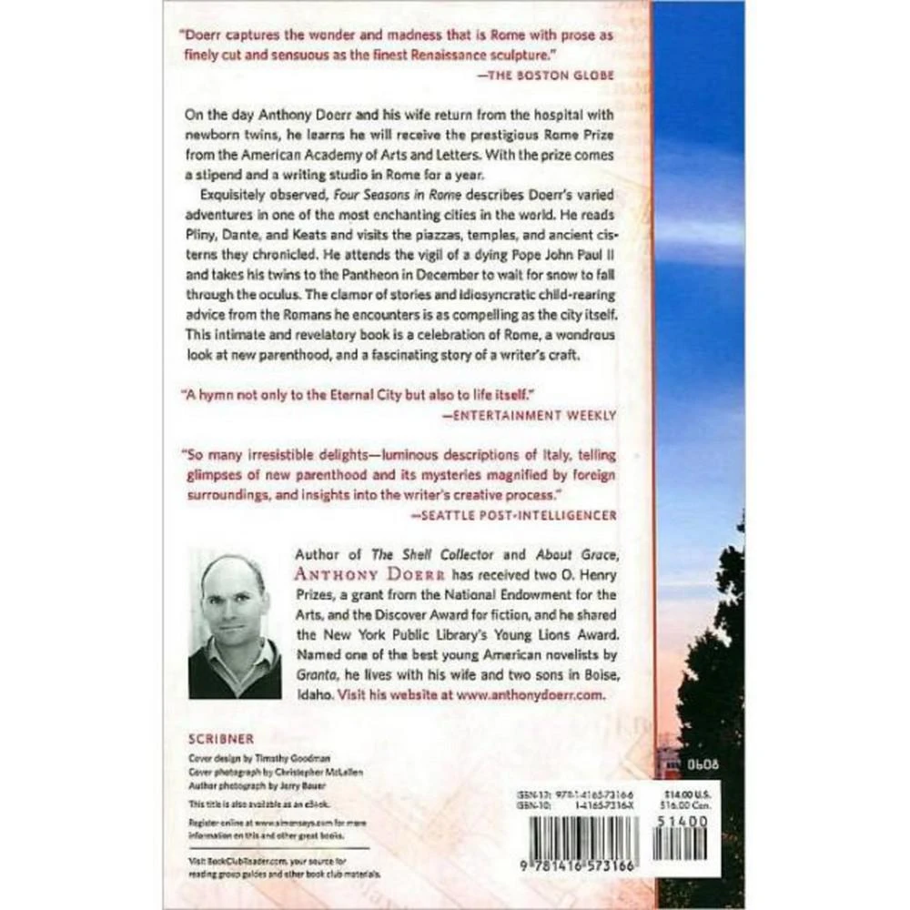 商品Barnes & Noble|Four Seasons in Rome - On Twins, Insomnia, and the Biggest Funeral in the History of the World by Anthony Doerr,价格¥108,第2张图片详细描述