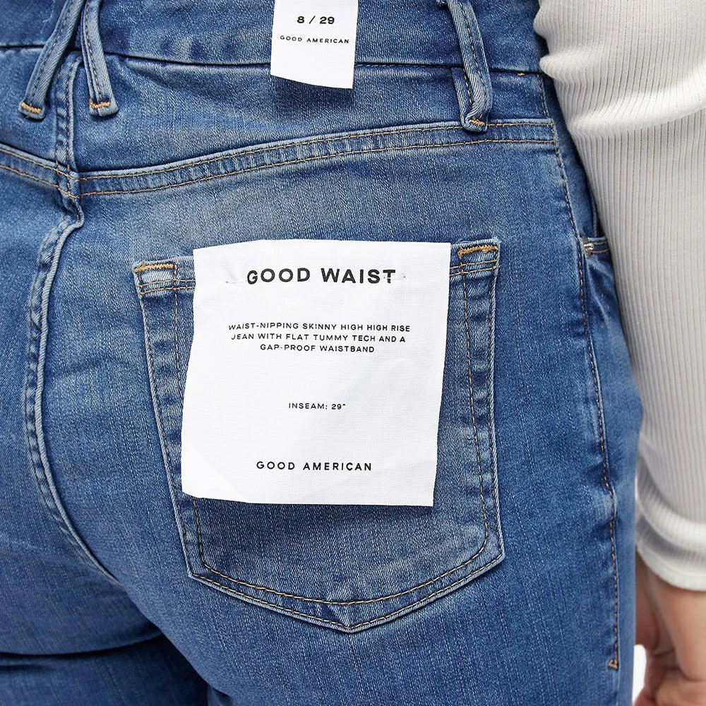 商品Good American|Good American Good Waist Skinny Jeans,价格¥439,第2张图片详细描述