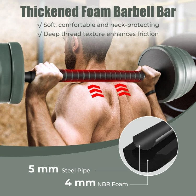 商品Hivvago|4 in 1 Adjustable Weight Dumbbell Set-Black & Gray,价格¥2222,第3张图片详细描述