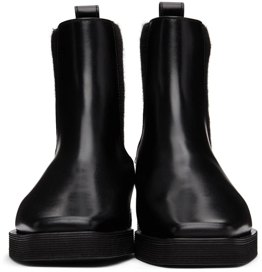 商品Totême|Black Leather Ankle Boots,价格¥7306,第2张图片详细描述
