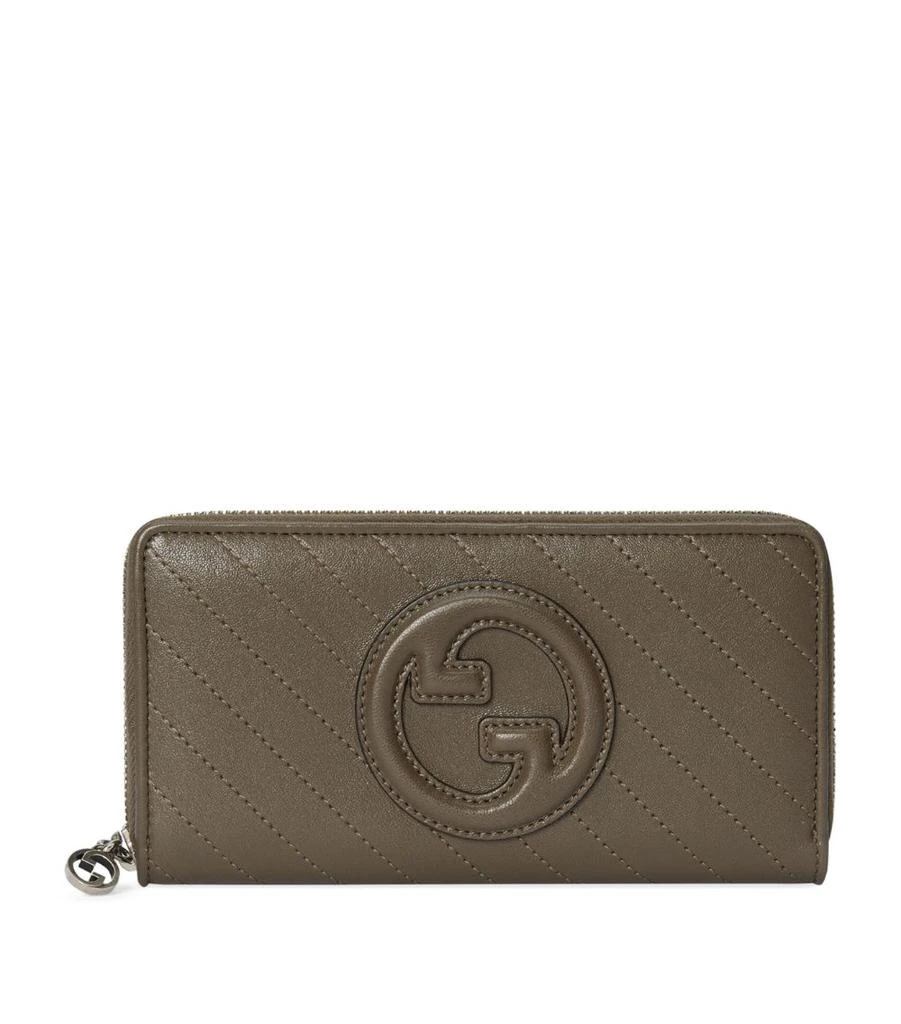 商品Gucci|Leather Blondie Zip-Around Wallet,价格¥6174,第1张图片