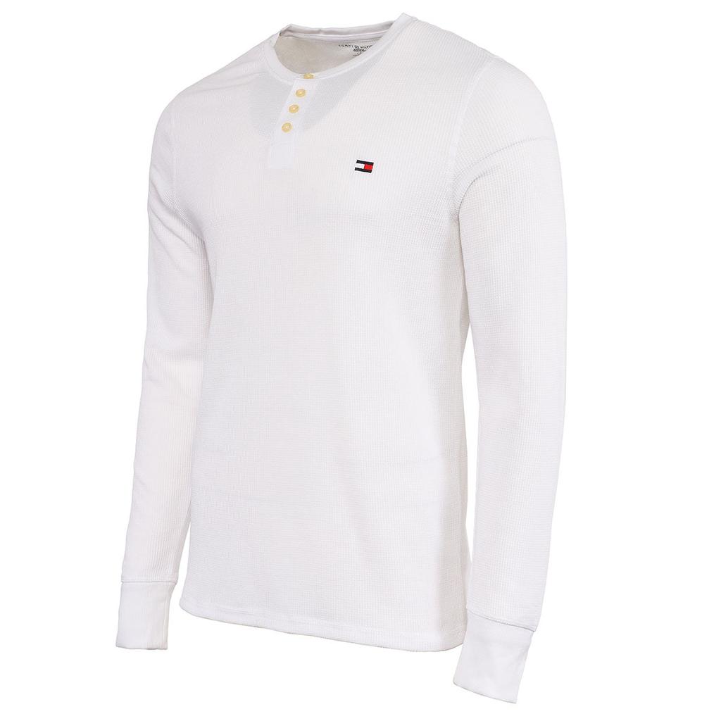 Tommy Hilfiger Men's Thermal 4 Button Long Sleeve Shirt商品第6张图片规格展示