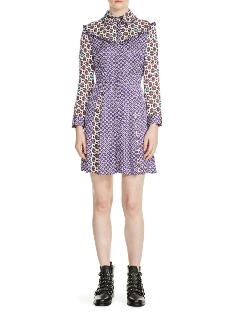 商品Maje|Reed Print Dress,价格¥880,第1张图片