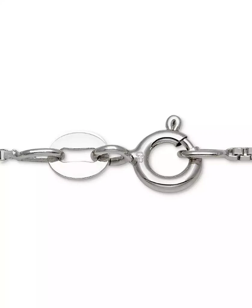 商品Belle de Mer|Cultured Freshwater Pearl (6mm) & Cubic Zirconia Clover Key 18" Pendant Necklace in Sterling Silver,价格¥883,第2张图片详细描述