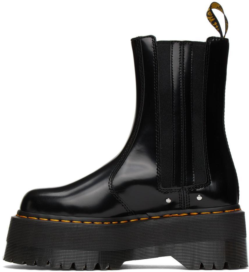商品Dr. Martens|Black 2976 Max Platform Chelsea Boots,价格¥1651,第5张图片详细描述