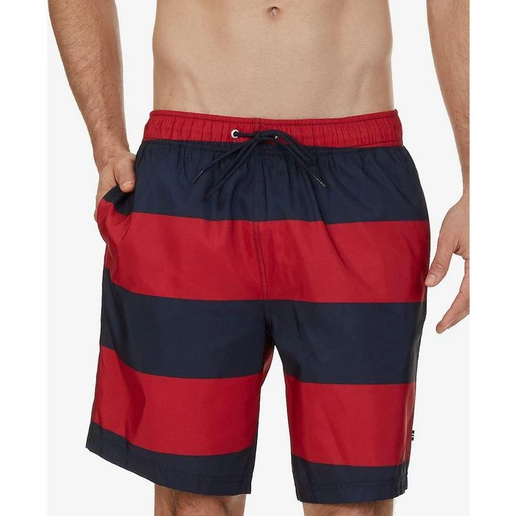 商品Nautica|Men's Big & Tall Quick Dry Striped 8 1/2"Swim Trunks,价格¥262,第2张图片详细描述