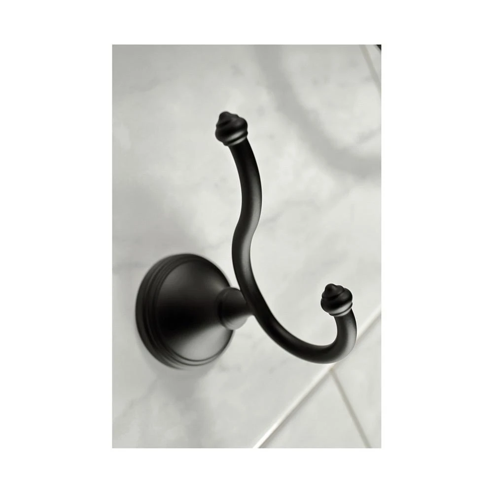 商品Kingston Brass|Naples 18-Inch and 24-Inch Towel Bar Bathroom Accessory Set in Black,价格¥1373,第2张图片详细描述
