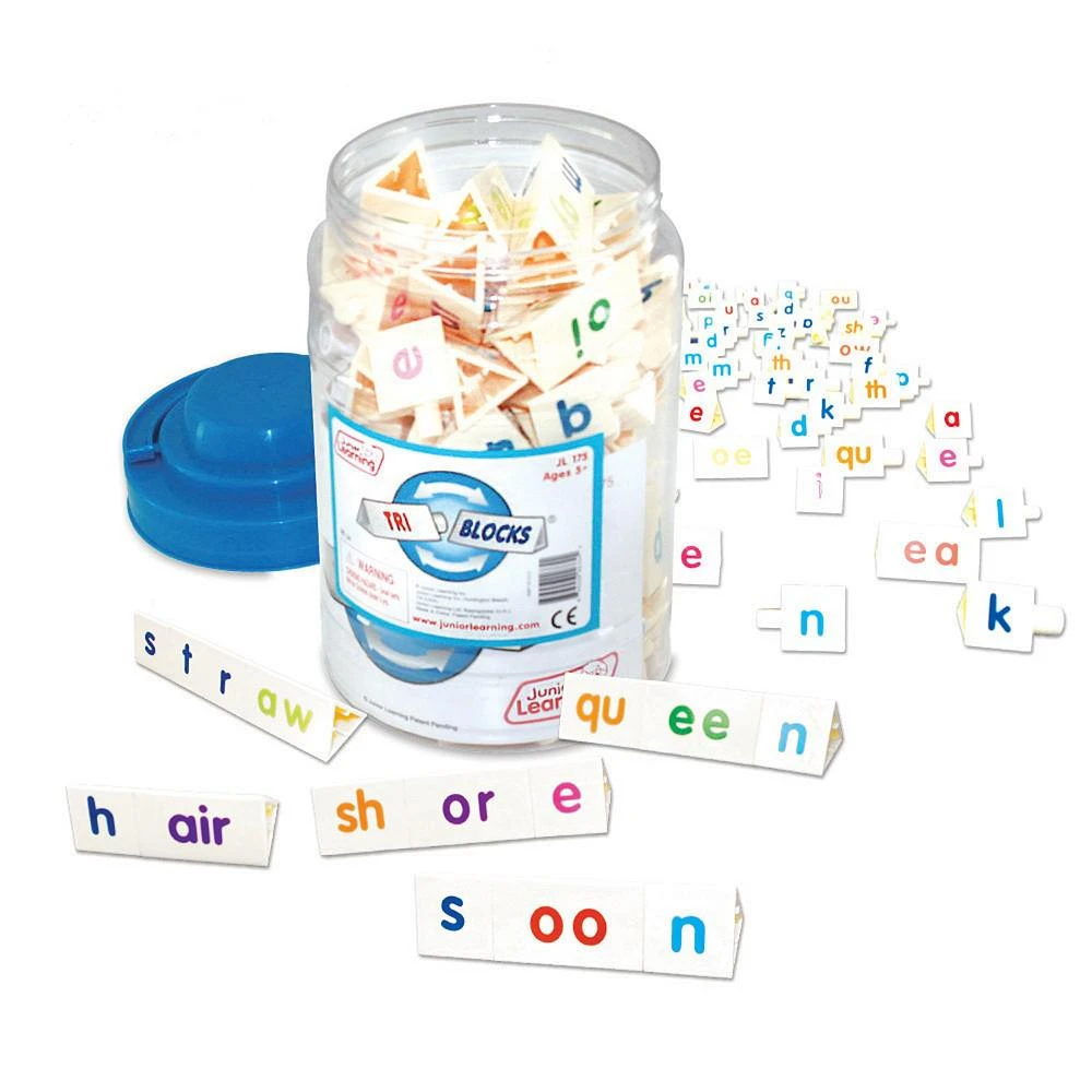 商品Junior Learning|Tri Blocks Tub Word Building Set,价格¥231,第1张图片
