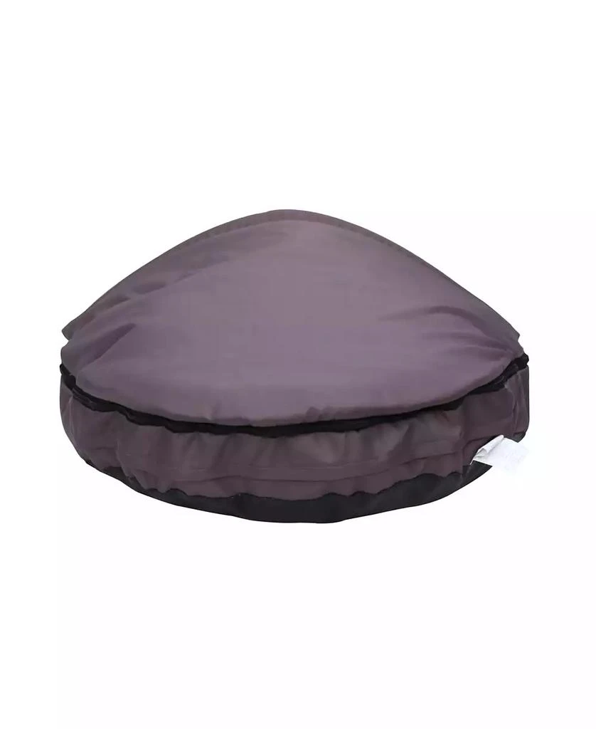 Happycare Textiles Durable Oxford to Sherpa Pet Cave and Round Pet Bed with Removable Top and Insert 商品