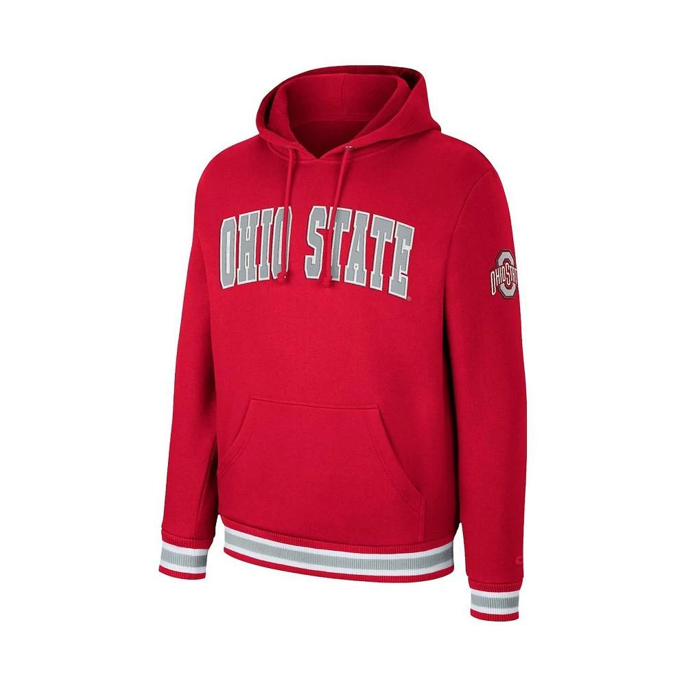 商品Colosseum|Men's Scarlet Ohio State Buckeyes Varsity Arch Pullover Hoodie,价格¥361,第3张图片详细描述