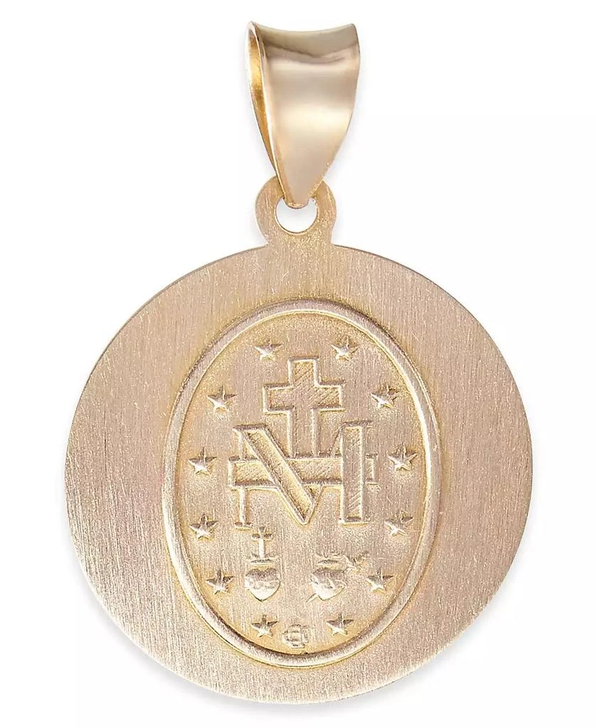 商品Macy's|Miraculous Medal Pendant in 14k Yellow Gold,价格¥6111,第2张图片详细描述