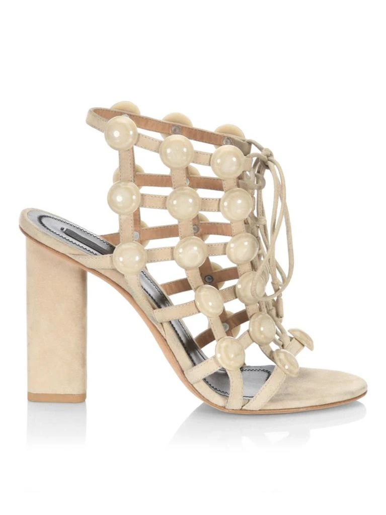 商品Alexander Wang|Alexander Wang - Rubie Suede Sandals,价格¥2259,第1张图片