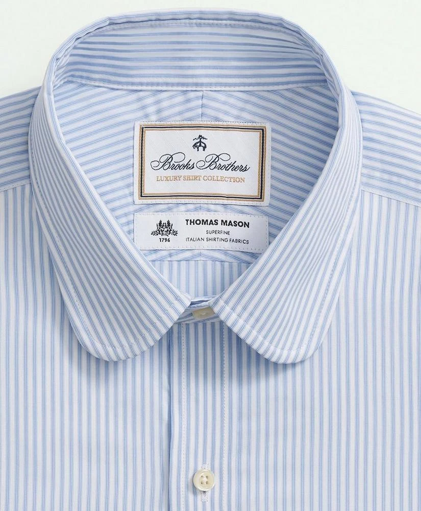 商品Brooks Brothers|Brooks Brothers X Thomas Mason® Cotton Poplin Club Collar, Striped Dress Shirt,价格¥785,第5张图片详细描述