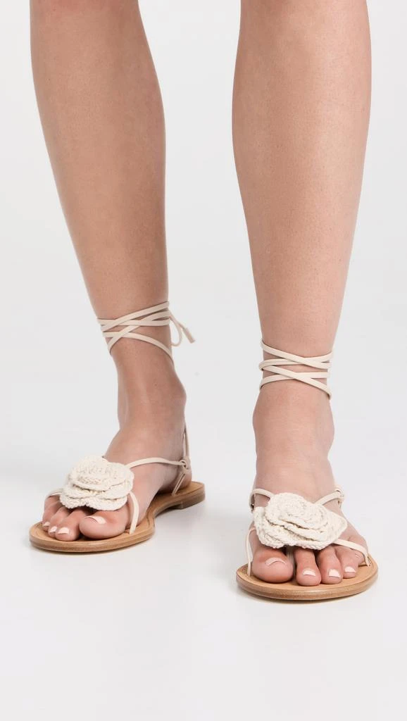 商品ALOHAS|Jakara Cream Leather Sandals,价格¥528,第2张图片详细描述