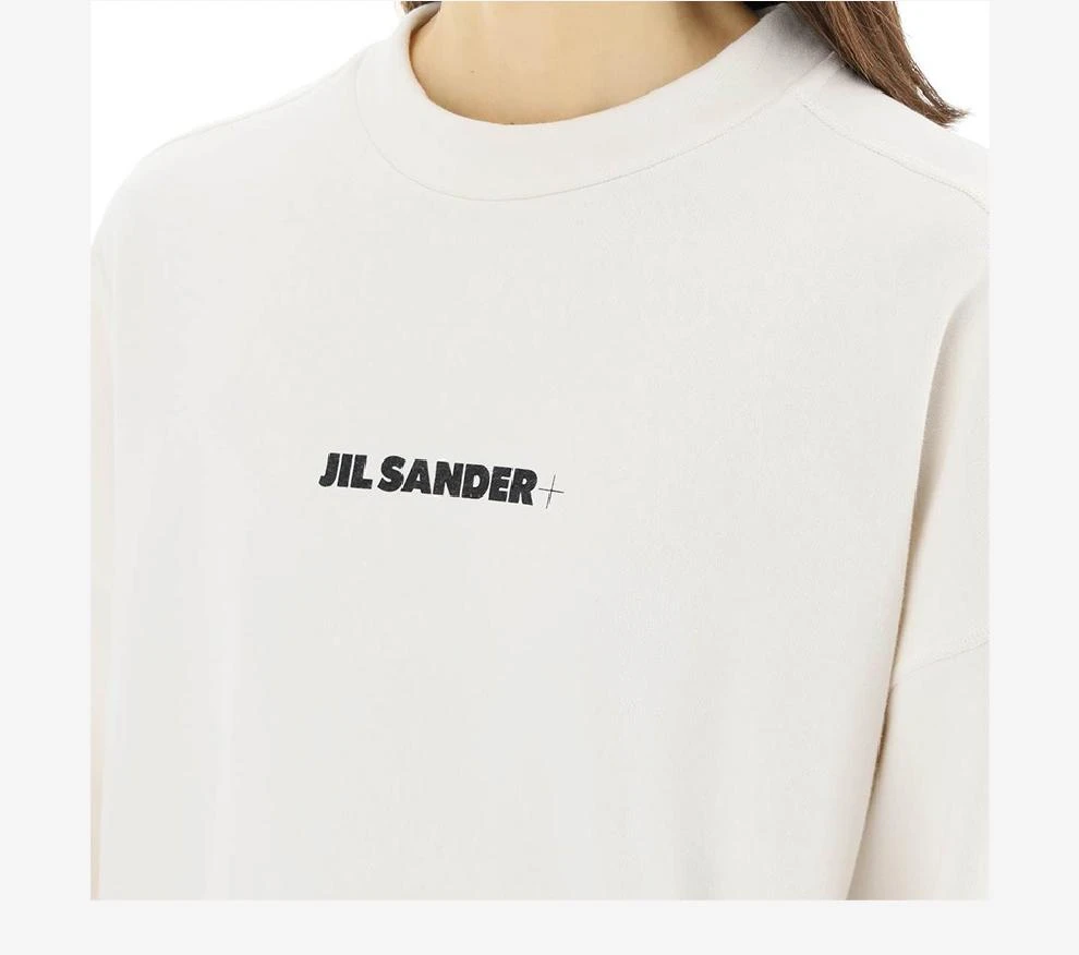 商品Jil Sander|白色 徽标女士运动上衣长袖T恤【香港仓极速发货】,价格¥3179,第5张图片详细描述