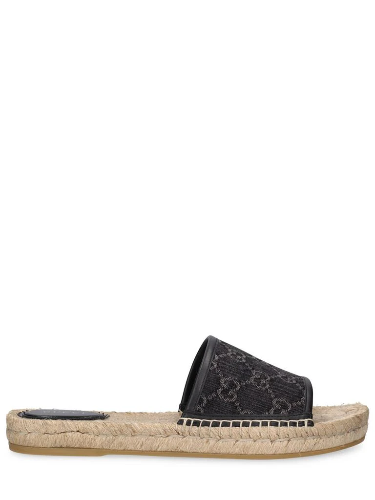 商品Gucci|20mm Pilar Gg Denim Espadrilles,价格¥4507,第1张图片