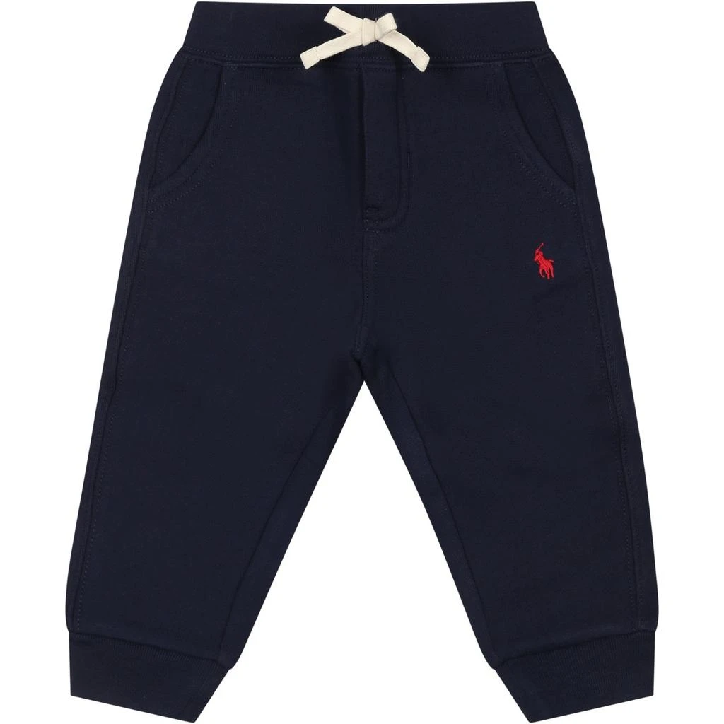 商品Ralph Lauren|Blue Sweatpants For Baby Boy With Pony,价格¥919,第1张图片