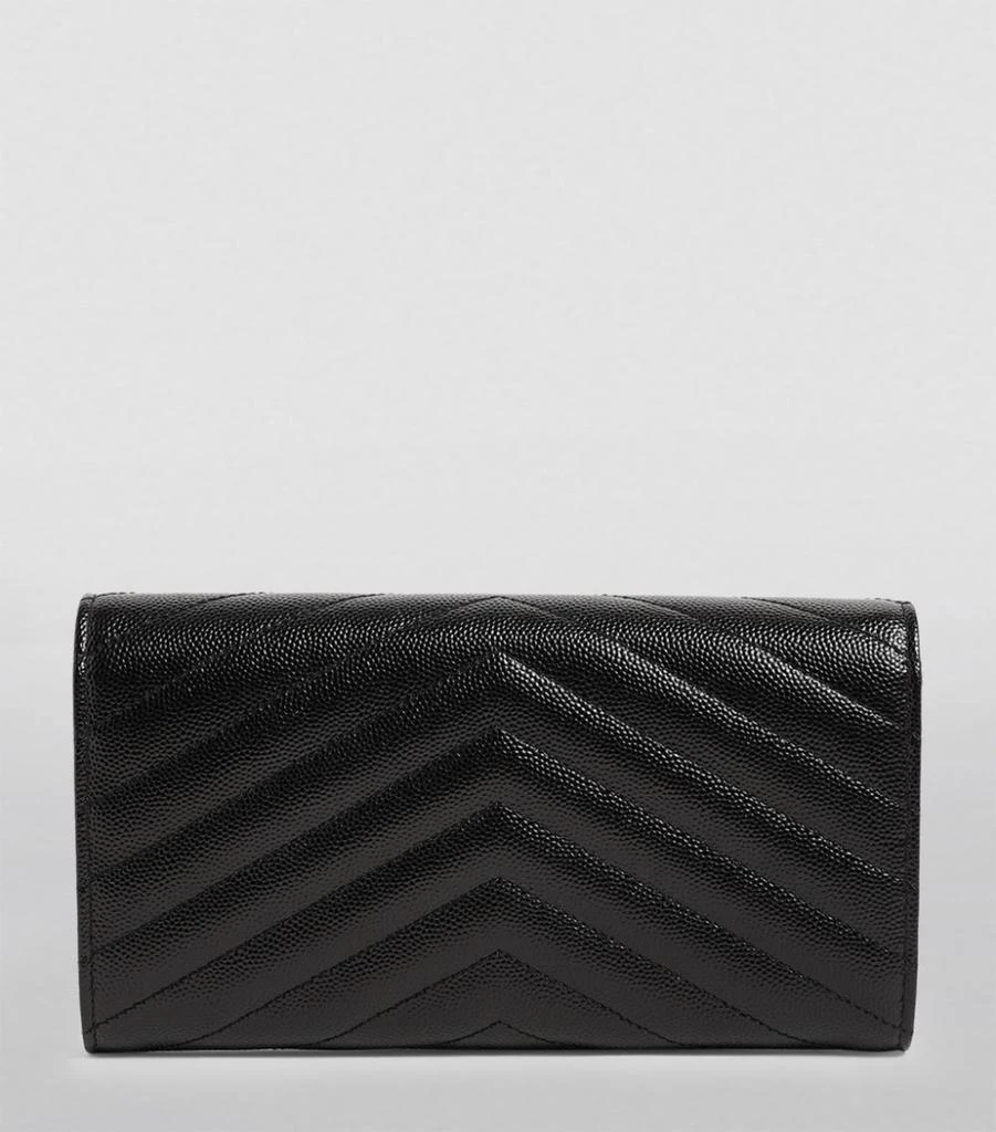 商品Yves Saint Laurent|Monogram Saint Laurent Matelassé Large Flap Wallet,价格¥6065,第2张图片详细描述
