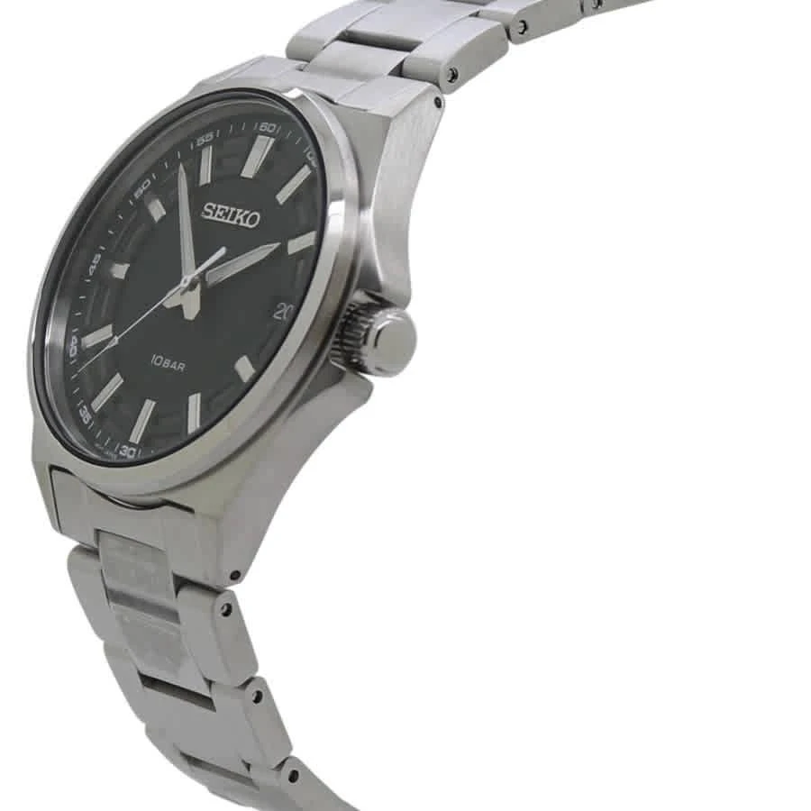 商品Seiko|Quartz Green Dial Stainless Steel Men's Watch SUR503P1,价格¥892,第2张图片详细描述