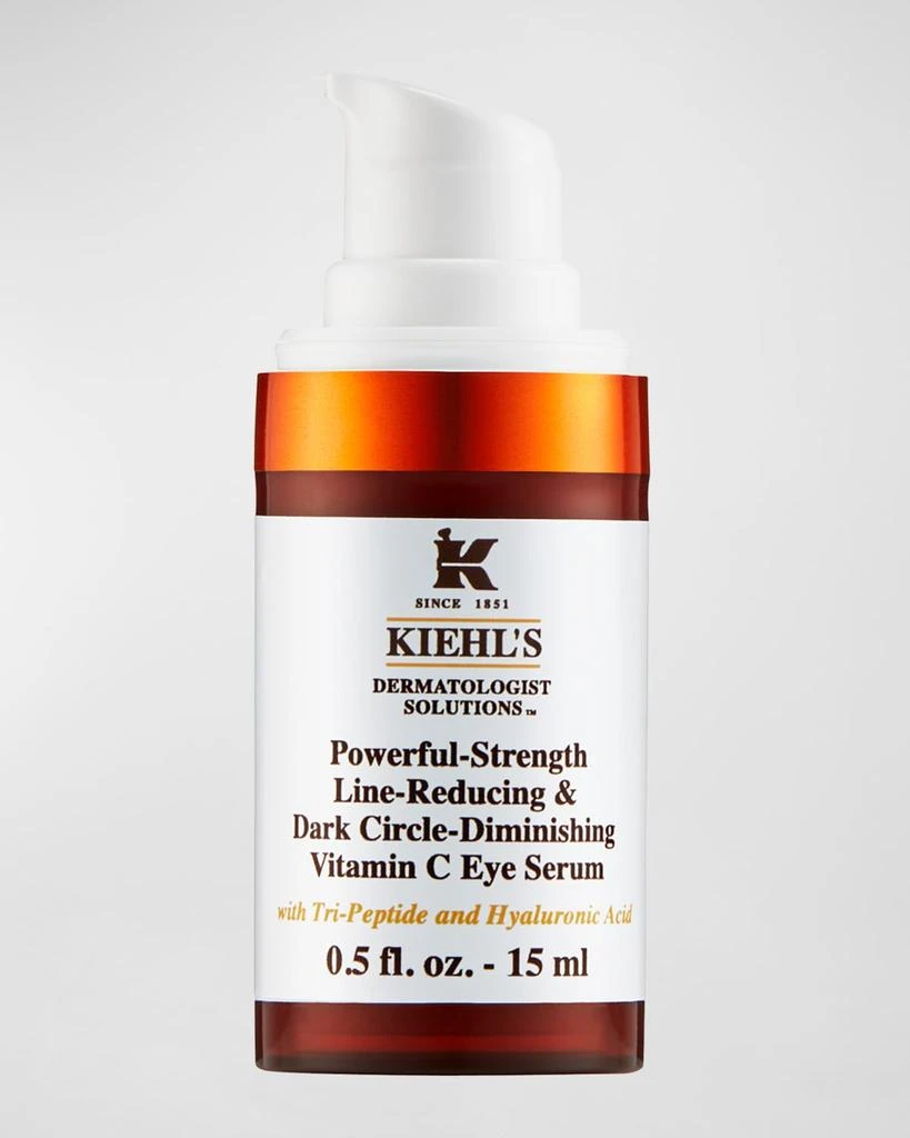 商品Kiehl's|Powerful Strength Line-Reducing & Dark Circle-Diminishing Vitamin C Eye Serum, 0.5 oz.,价格¥458,第1张图片