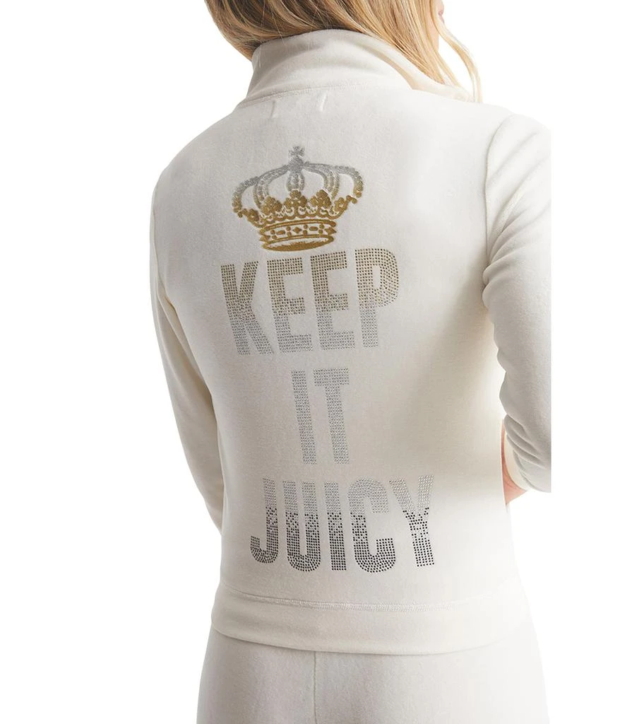 商品Juicy Couture|Heritage Mock Neck Track Jacket with Back Graphic,价格¥894,第1张图片