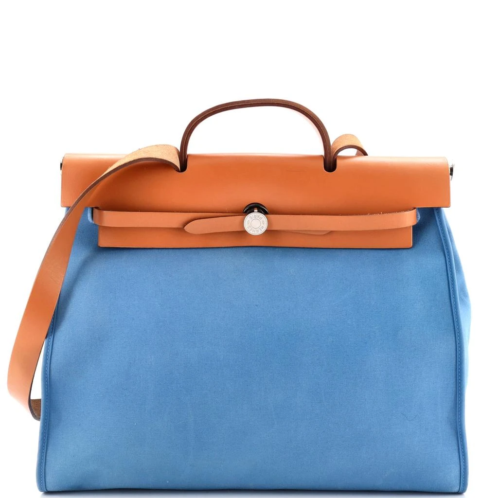 商品[二手商品] Hermes|Herbag Zip Leather and Toile 39,价格¥12869,第1张图片