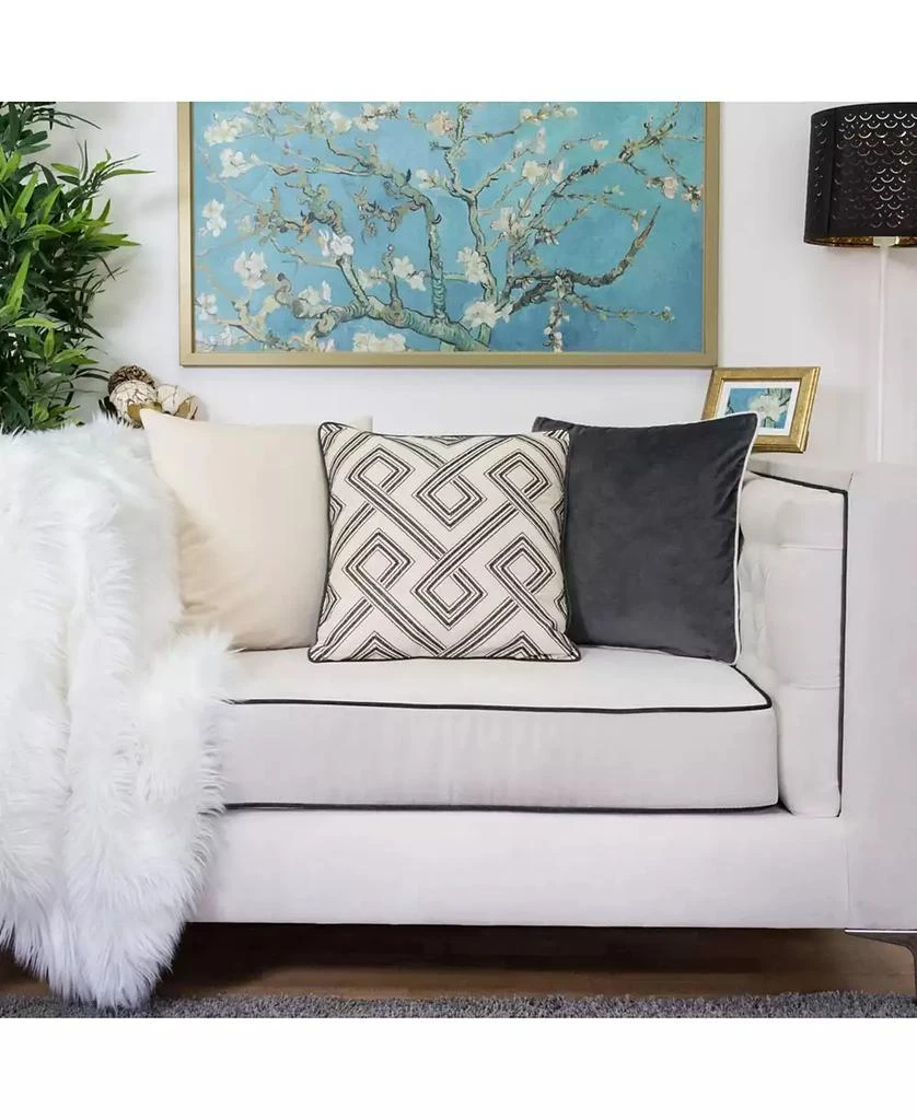 商品Homey Cozy|Camila Embroidery Square Decorative Throw Pillow,价格¥297,第5张图片详细描述