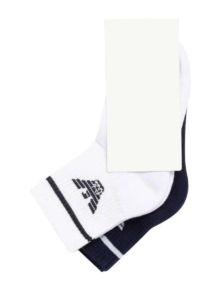 商品Emporio Armani|Set Of 2 Intarsia Cotton Socks,价格¥108,第2张图片详细描述