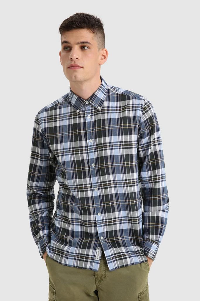 商品Woolrich|Madras Button-Down Shirt in Cotton Poplin,价格¥608,第1张图片