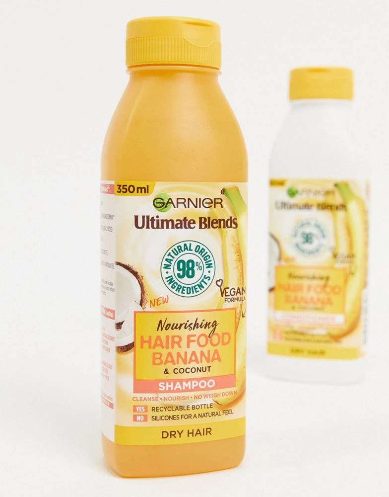 商品Garnier|Garnier Ultimate Blends Nourishing Hair Food Banana Shampoo For Dry Hair 350ml,价格¥79,第4张图片详细描述