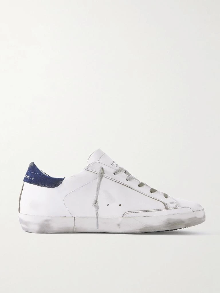 商品Golden Goose|Superstar 仿旧皮革绒面革运动鞋  - IT35,价格¥3901,第1张图片